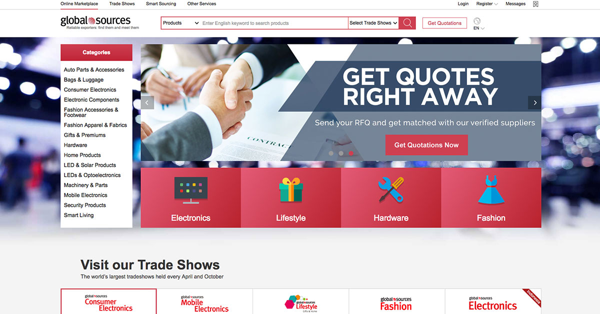 B2B Платформа — Global Sources